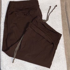 ❤️(3/$10)❤️Jane Doe adjustable Capri brown sz 15